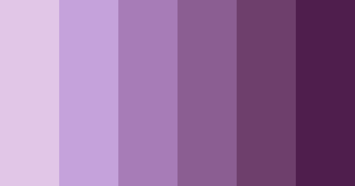 Download purple shades color palette PNG image (landscape)