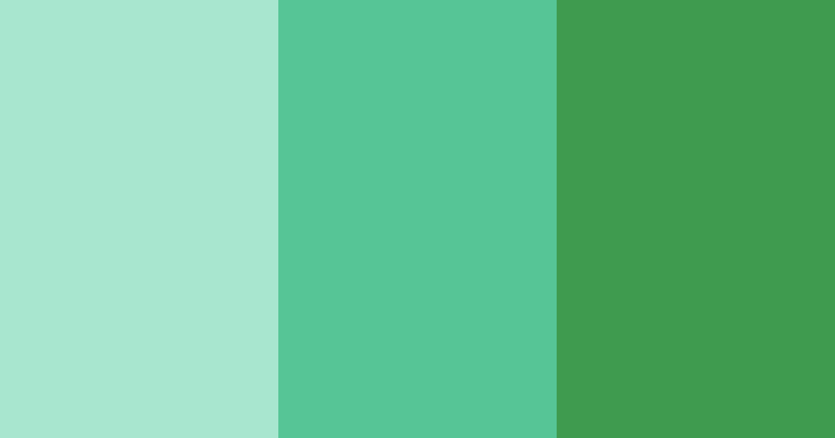 Download emerald serenity color palette PNG image (landscape)
