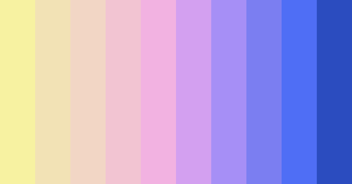 Download dreamy pastel cascade color palette PNG image (landscape)