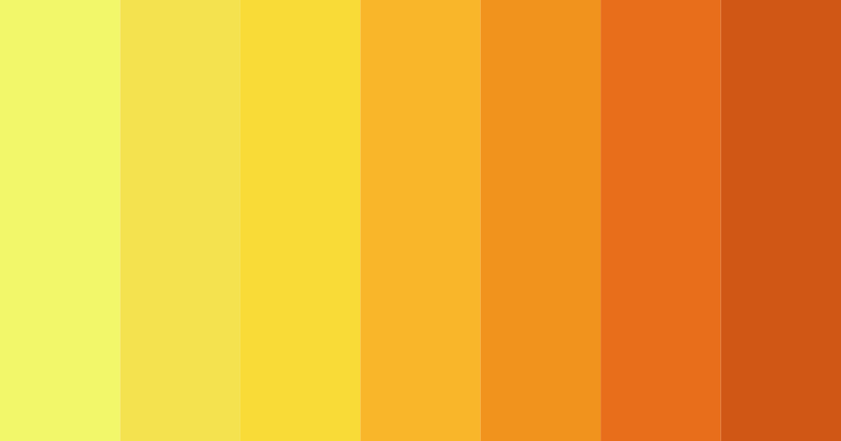 Download sunshine symphony color palette PNG image (landscape)