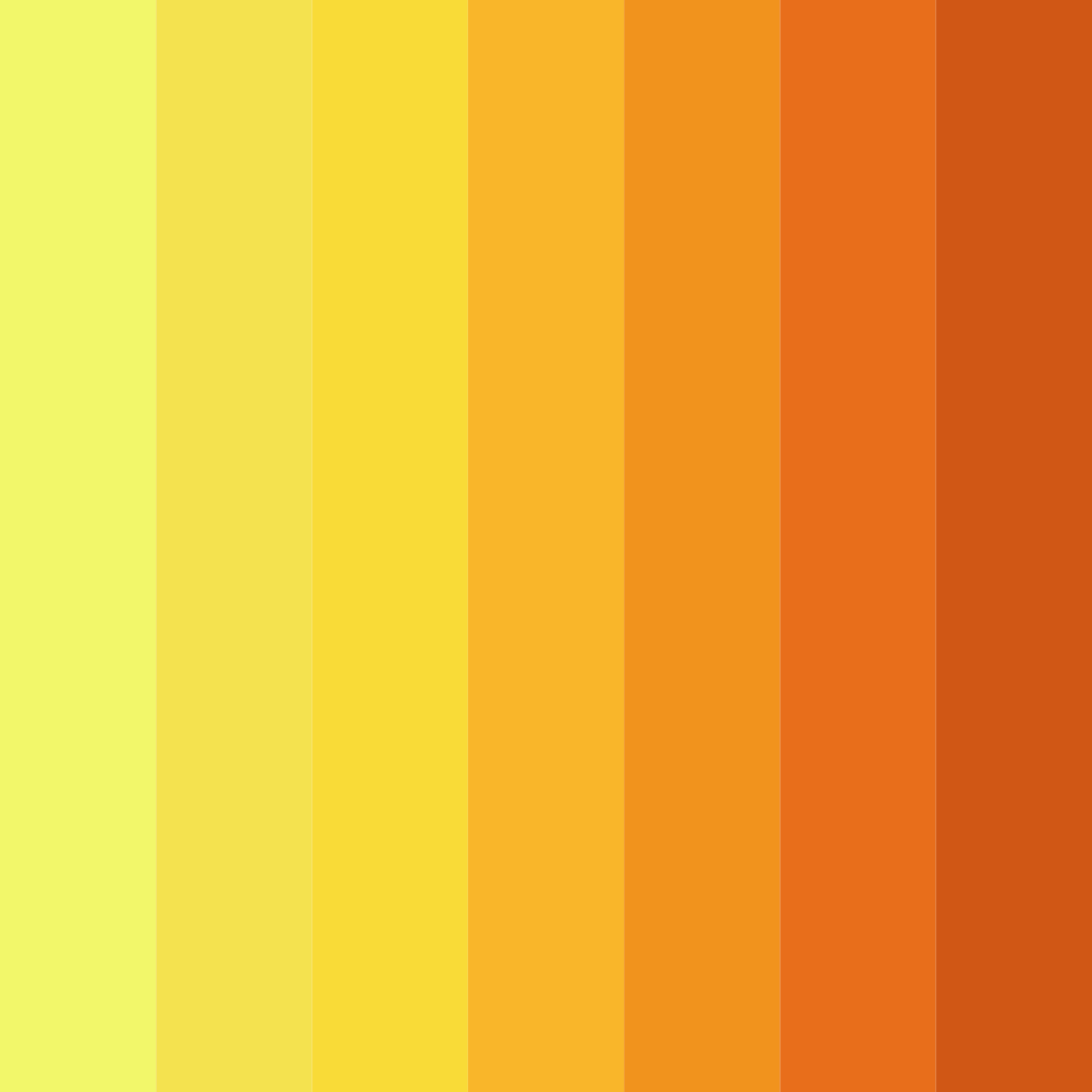 Download sunshine symphony color palette PNG image (square)
