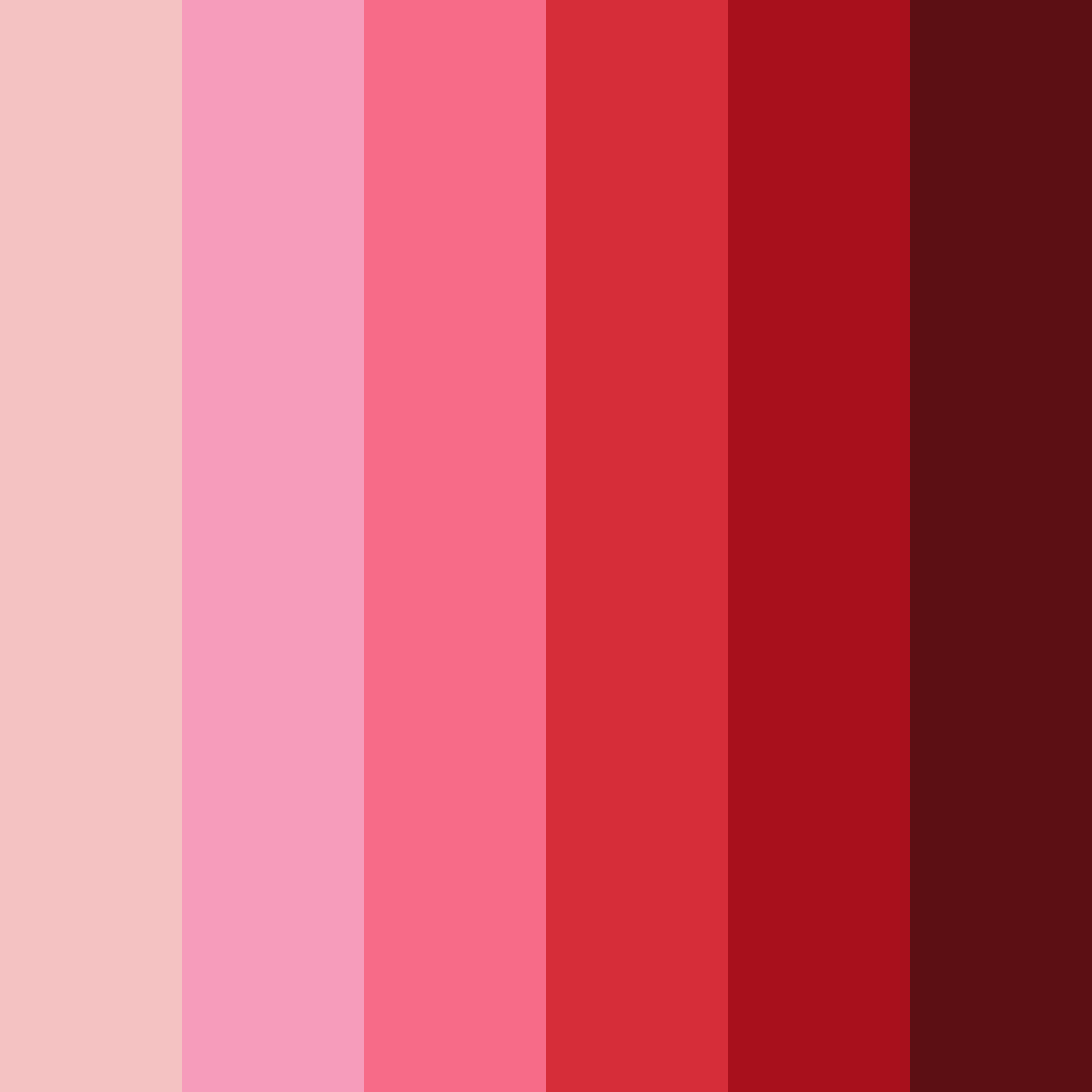 Download blossoming crimson color palette PNG image (square)