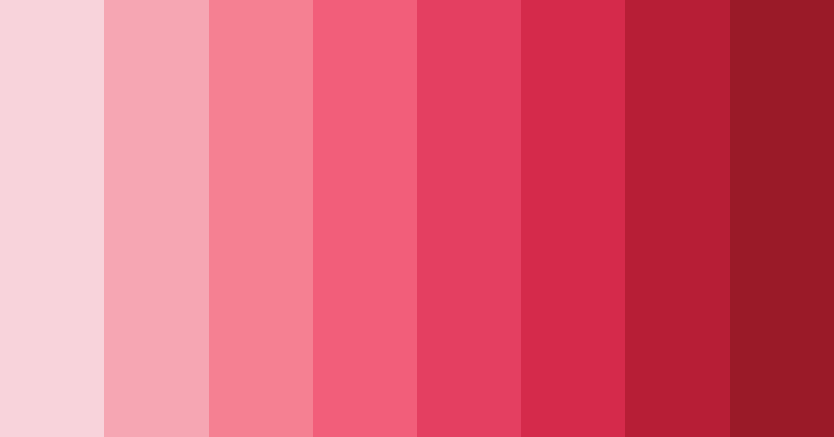Download candle pink shades color palette PNG image (landscape)