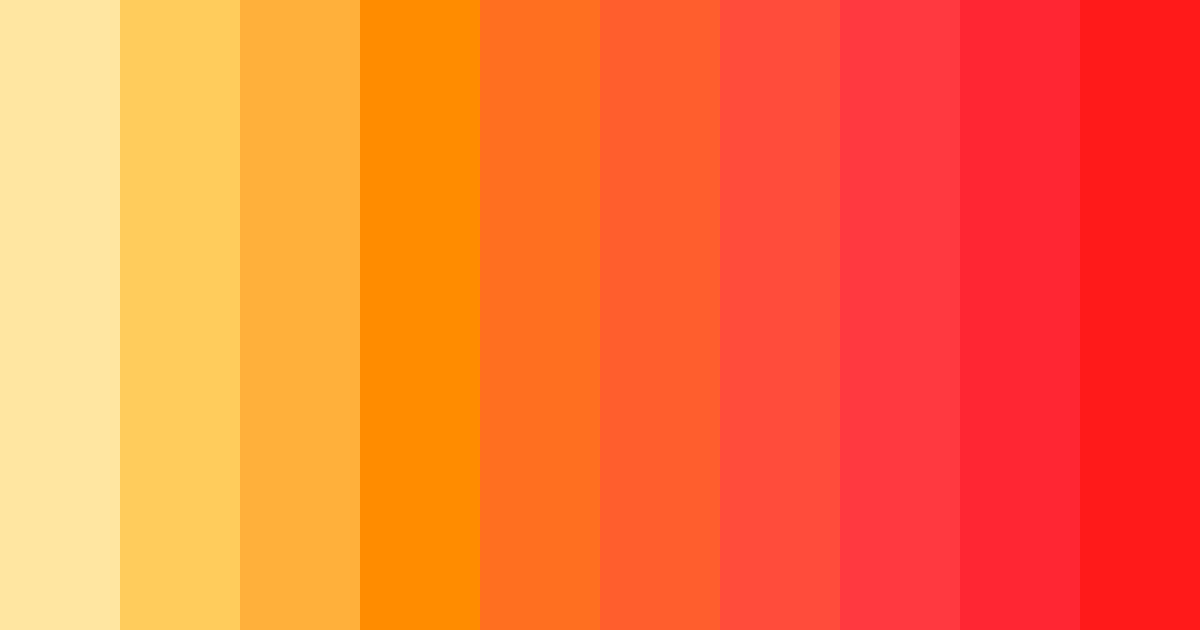 Download sunset blaze color palette PNG image (landscape)