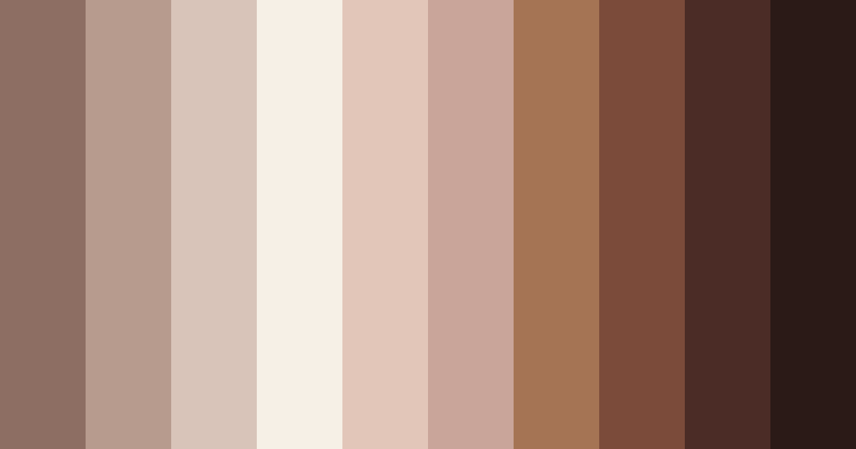 Download earthy elegance color palette PNG image (landscape)