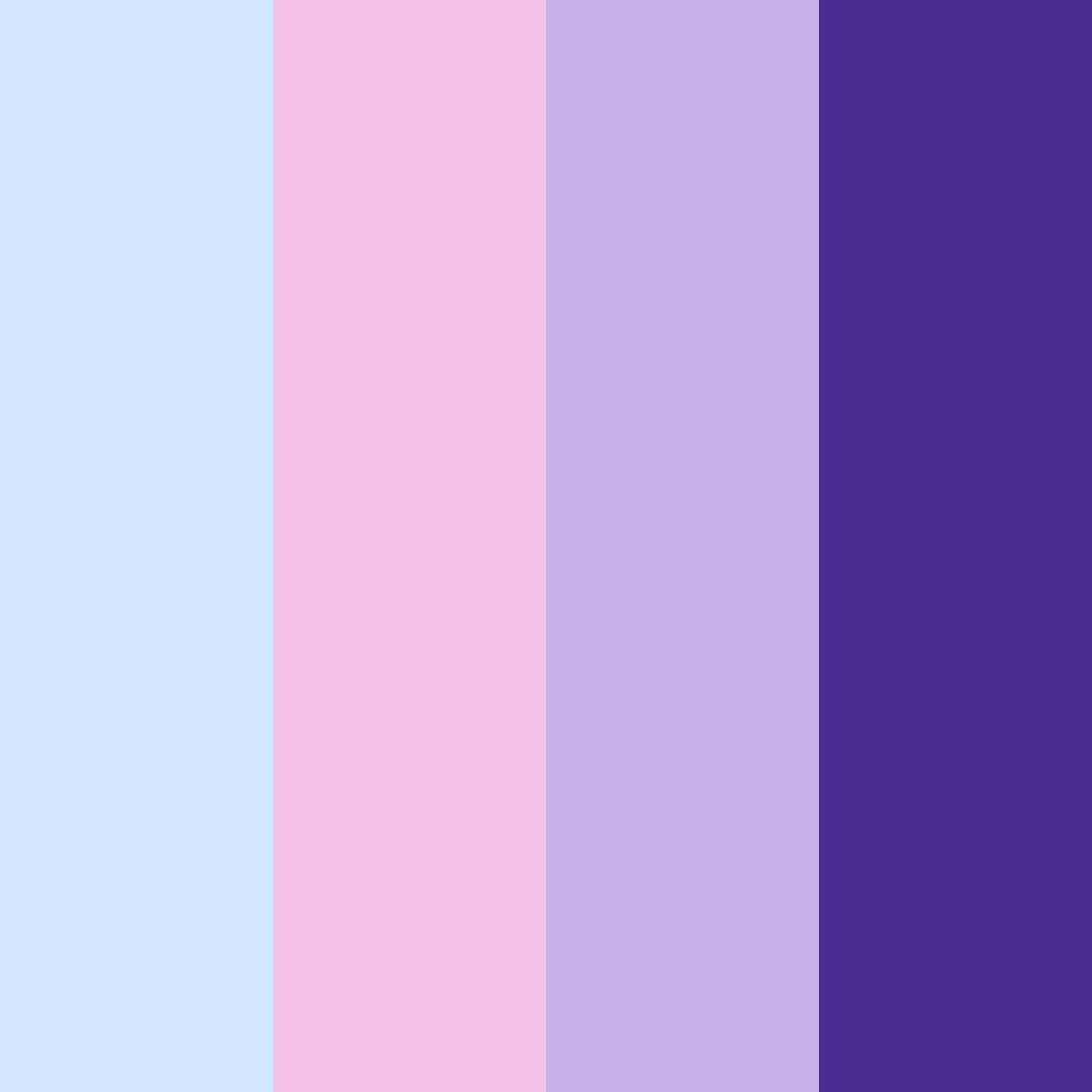 Download blue dream color palette PNG image (square)