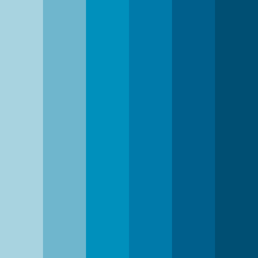 Download blue ocean color palette PNG image (square)