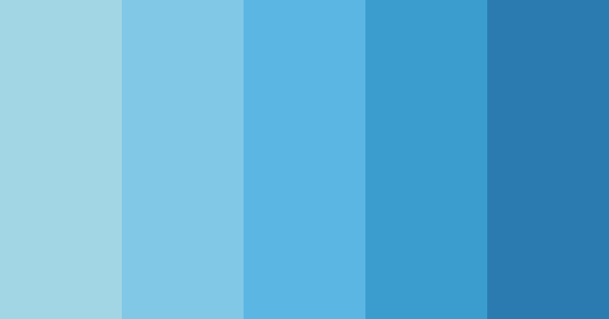 Download blue rainbow color palette PNG image (landscape)