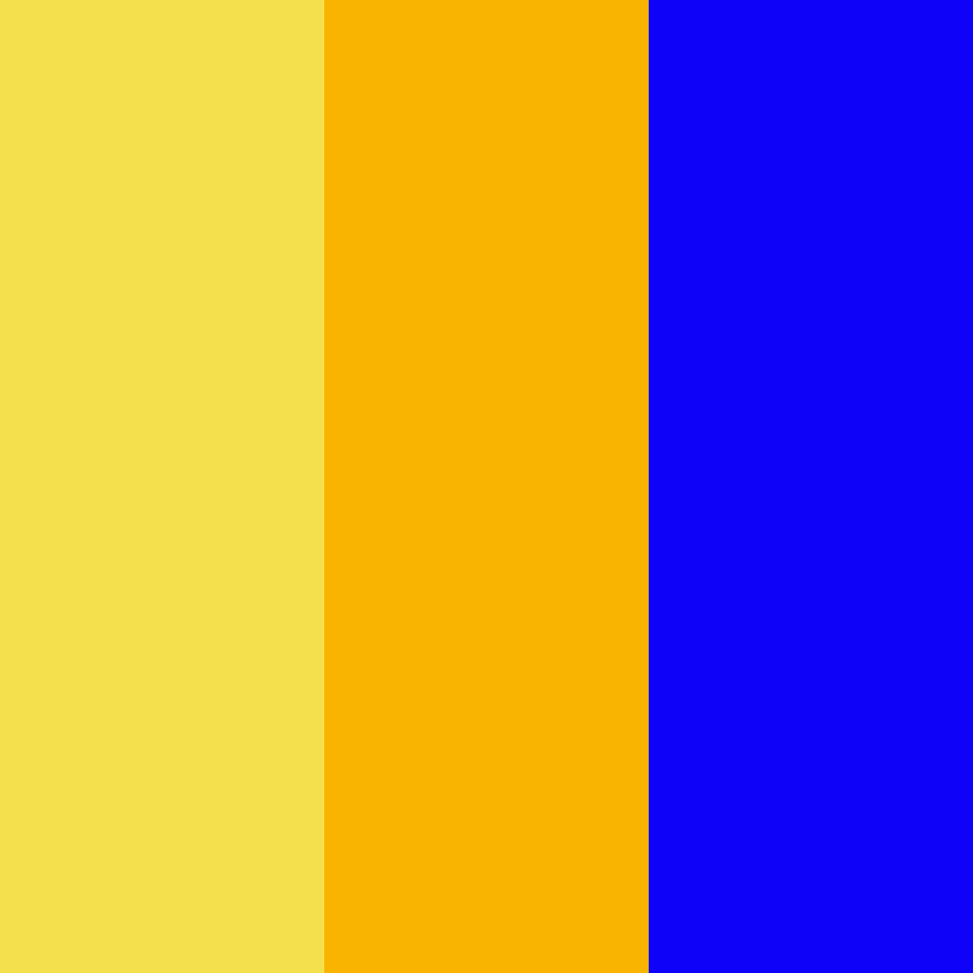 Download vibrant blue yellow red color palette PNG image (square)
