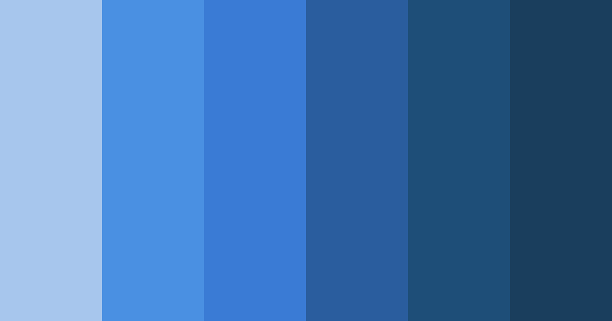 Download denim blue shades color palette PNG image (landscape)