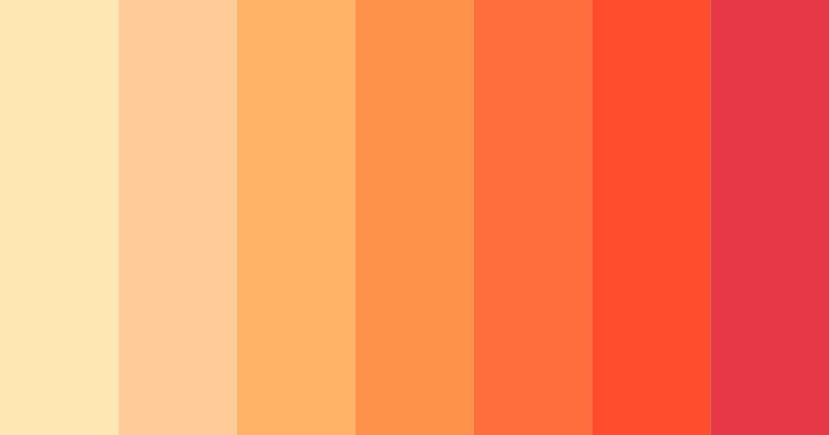Download sunset blaze color palette PNG image (landscape)