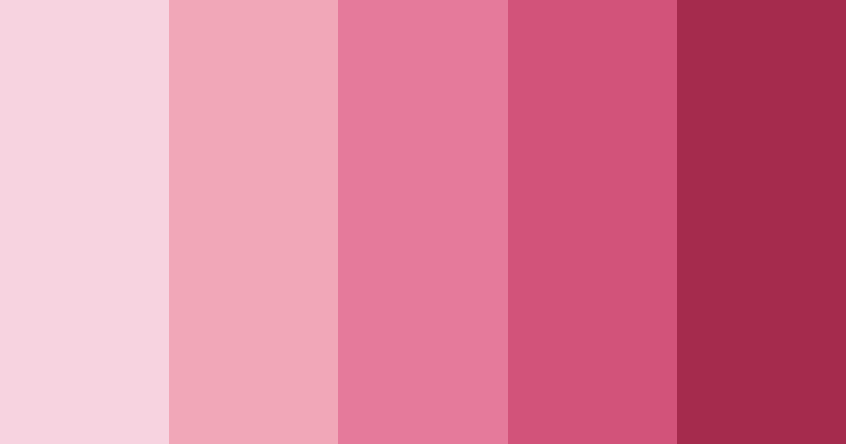 Download shades of rosado color palette PNG image (landscape)