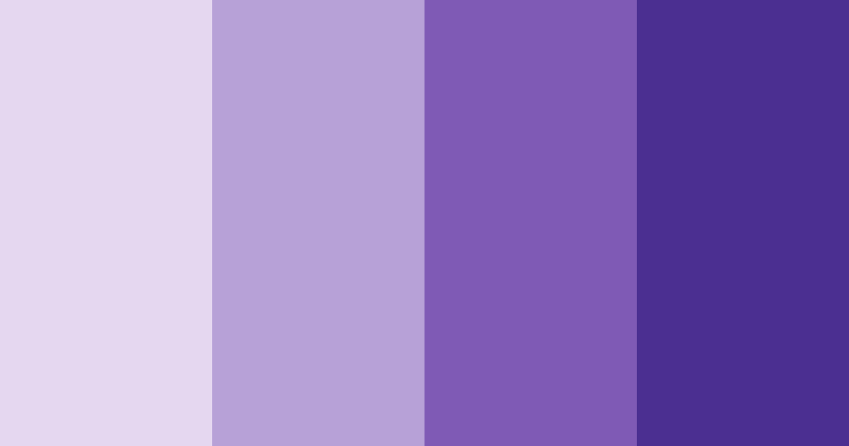 Download shades of violet color palette PNG image (landscape)