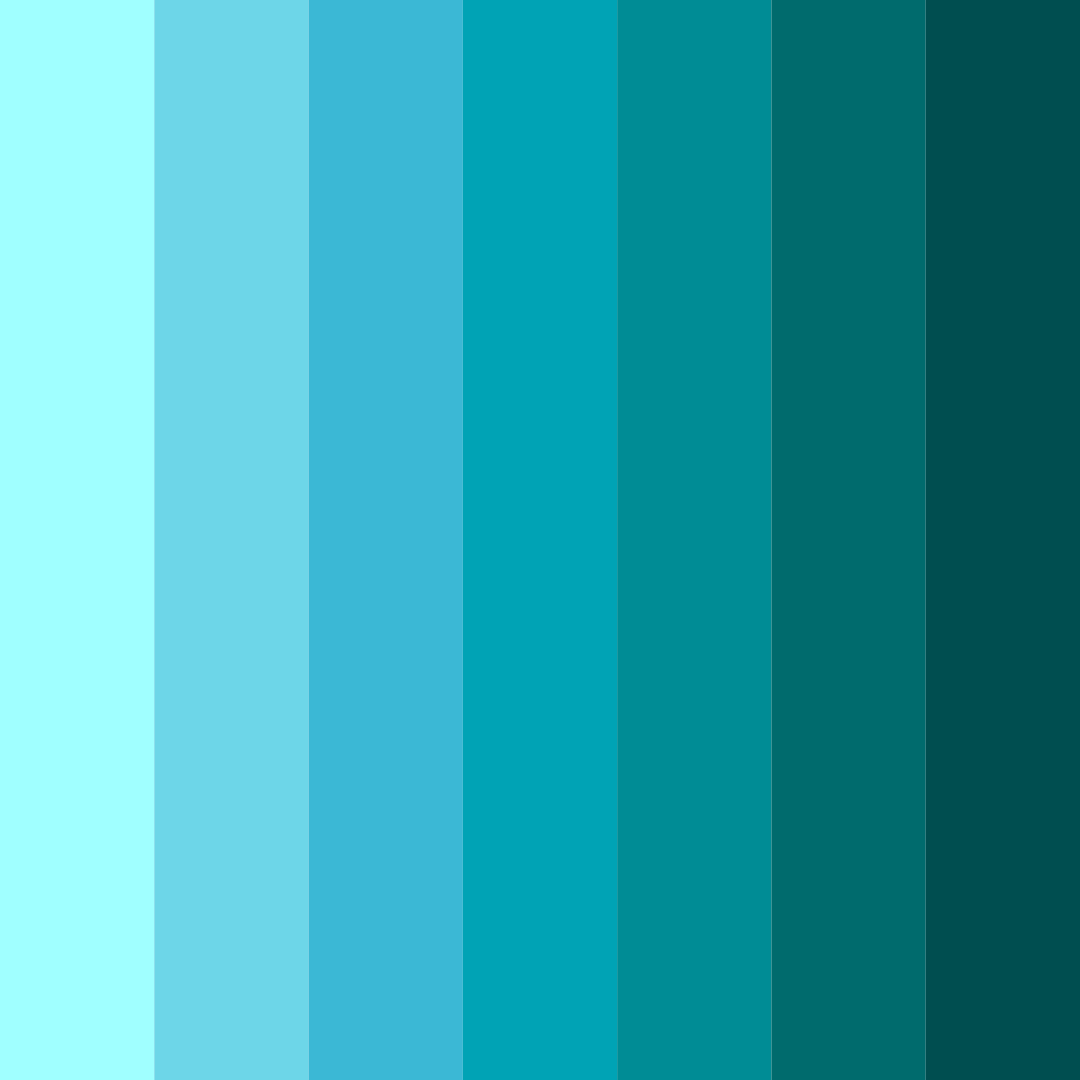 Download blue beach color palette PNG image (square)