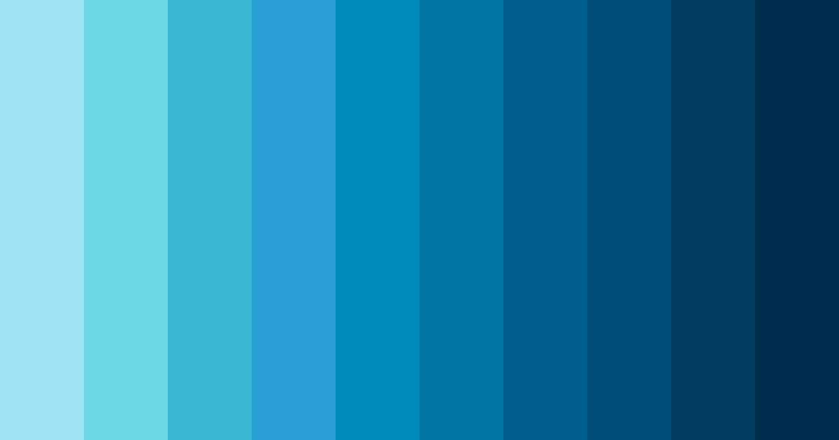 Download blue hawaii color palette PNG image (landscape)