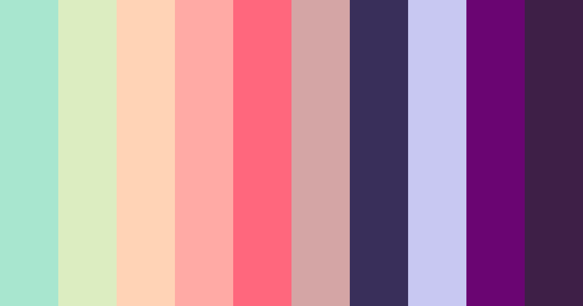 Download tropical tempest color palette PNG image (landscape)