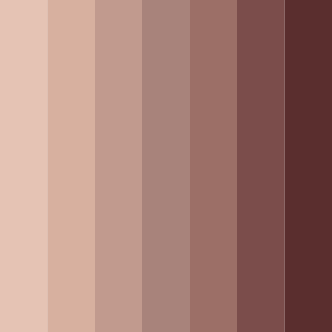 Download rustic rosewood color palette PNG image (square)