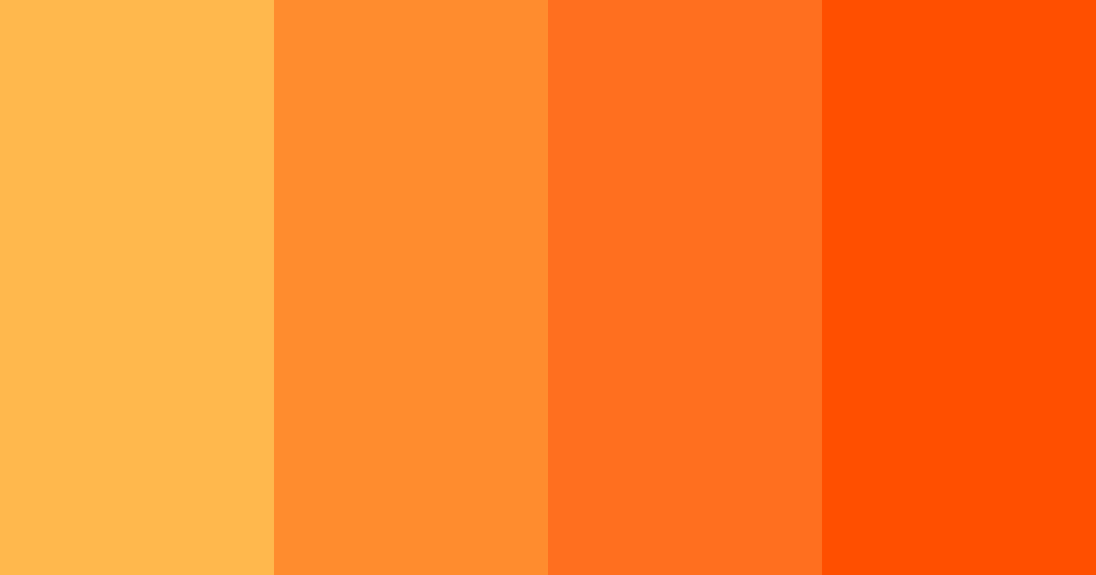 Download vibrant orange color palette PNG image (landscape)