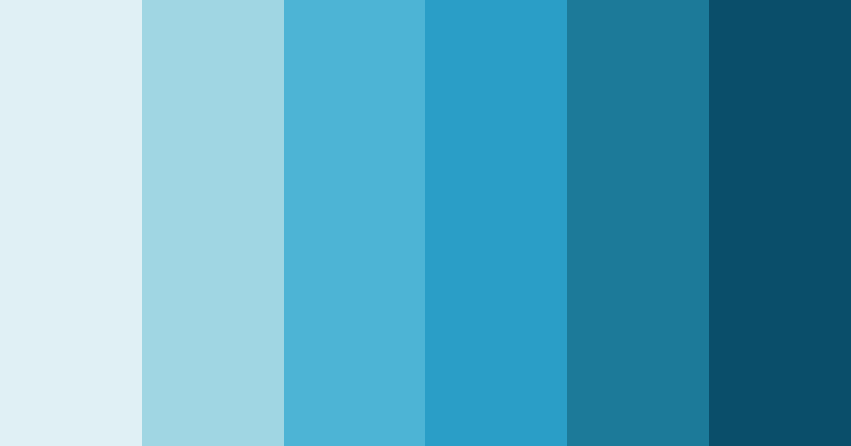 Download blue tsuyukusa color palette PNG image (landscape)