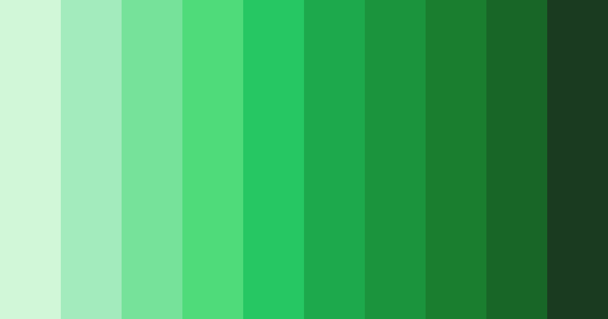 Download emerald to crimson fade color palette PNG image (landscape)