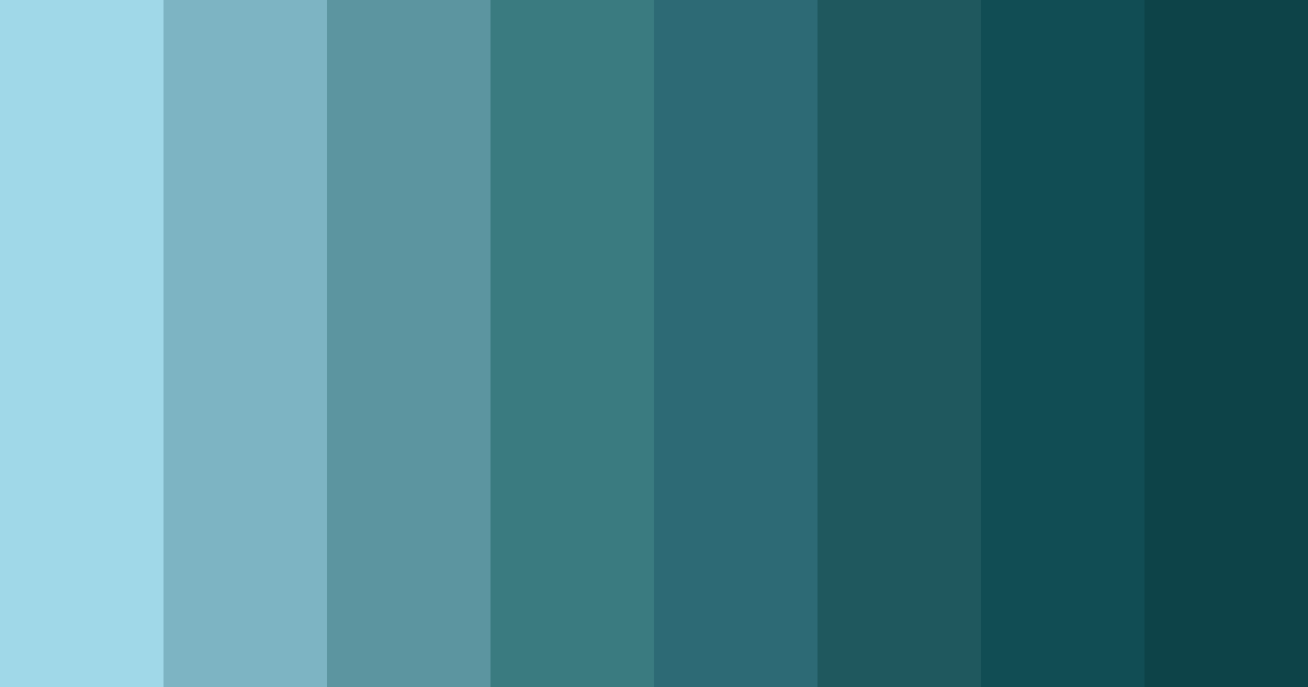 Download turquoise depths color palette PNG image (landscape)