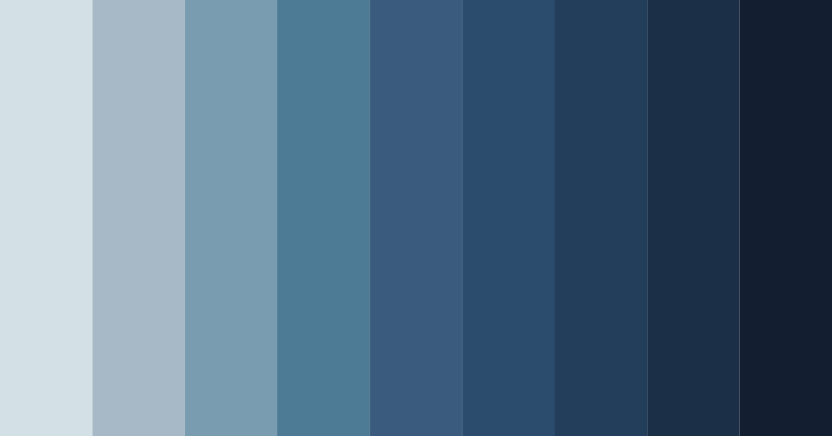 Download serene bluewood color palette PNG image (landscape)