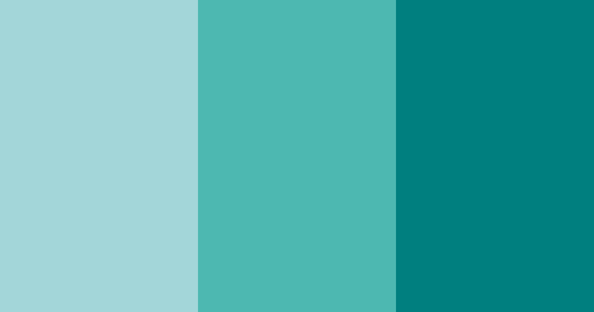 Download teal tides color palette PNG image (landscape)
