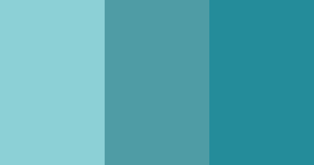 Download teal serenity color palette PNG image (landscape)