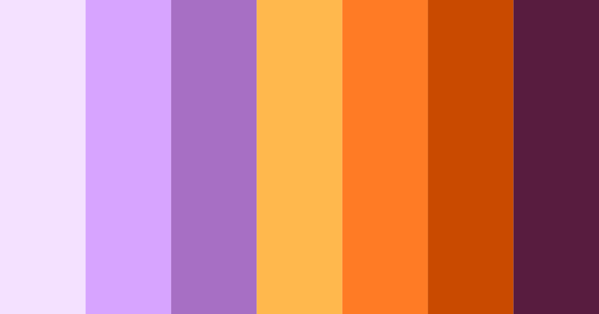 Download twilight ember color palette PNG image (landscape)