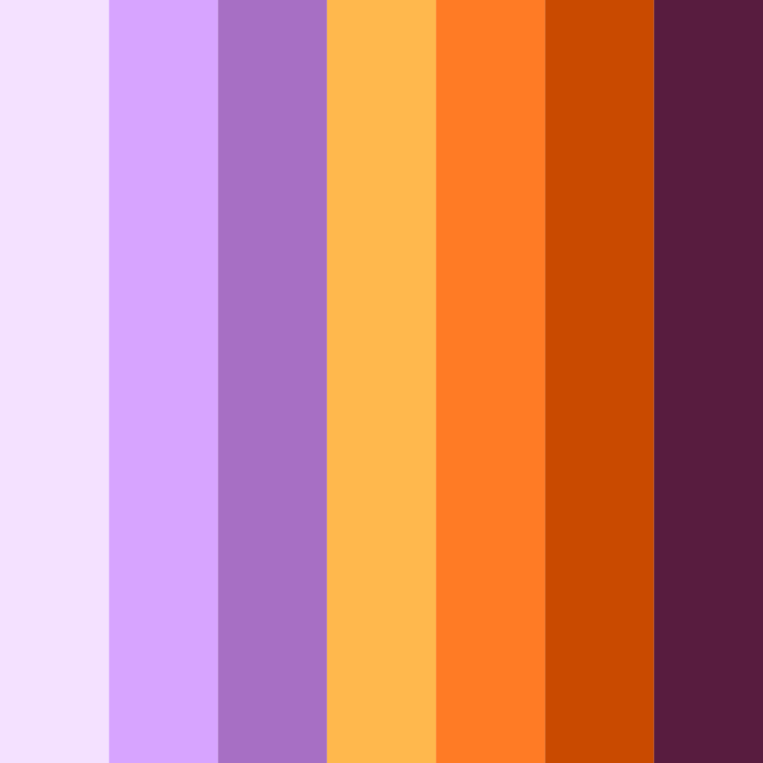 Download twilight ember color palette PNG image (square)