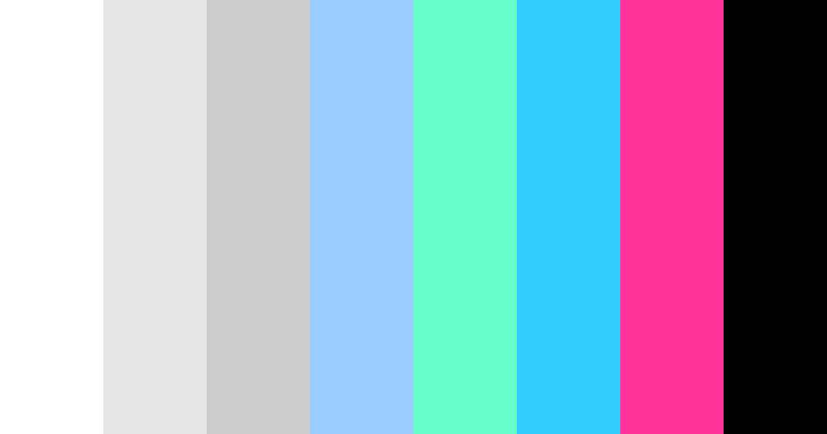 Download neon black and white color palette PNG image (landscape)