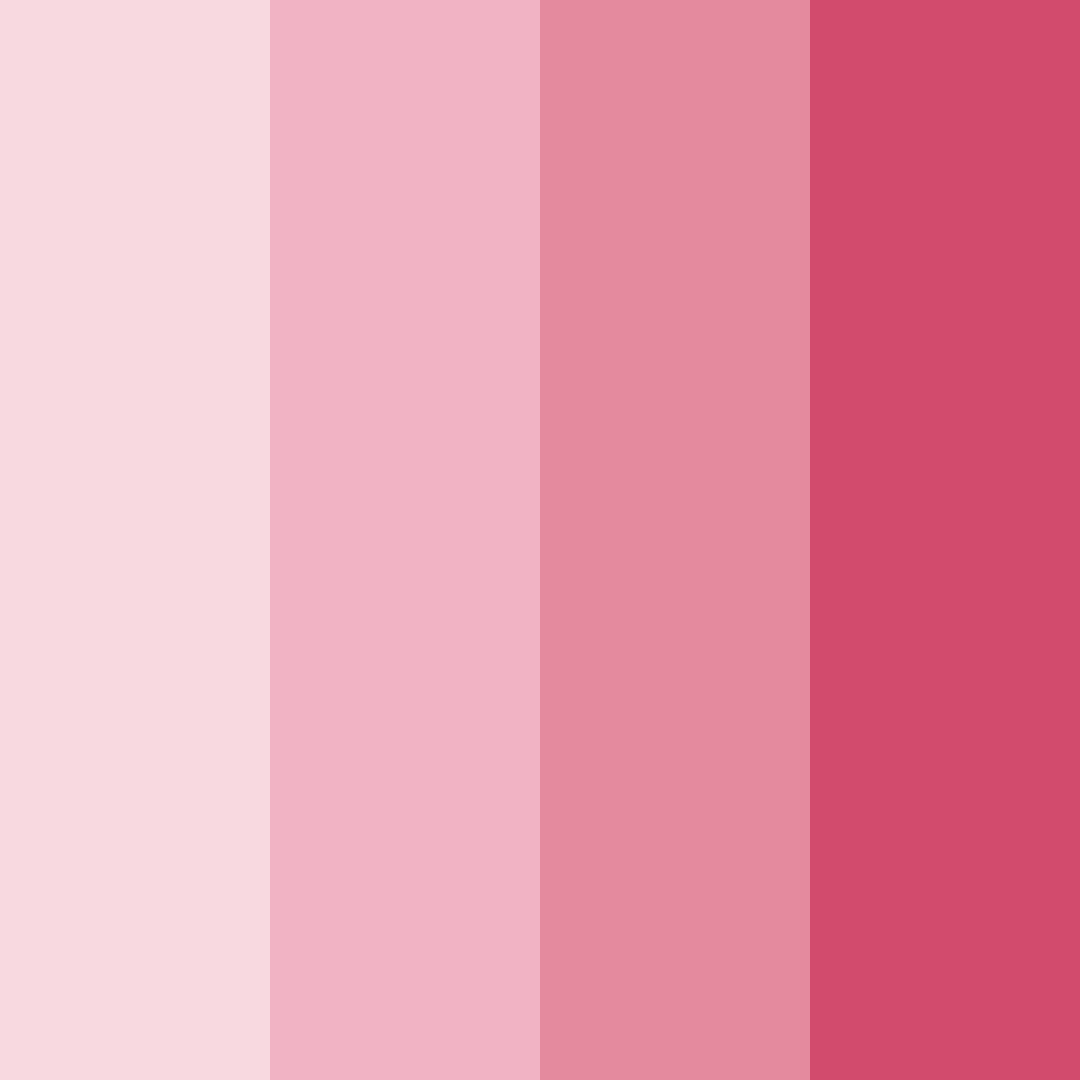 Download pink cute color palette PNG image (square)