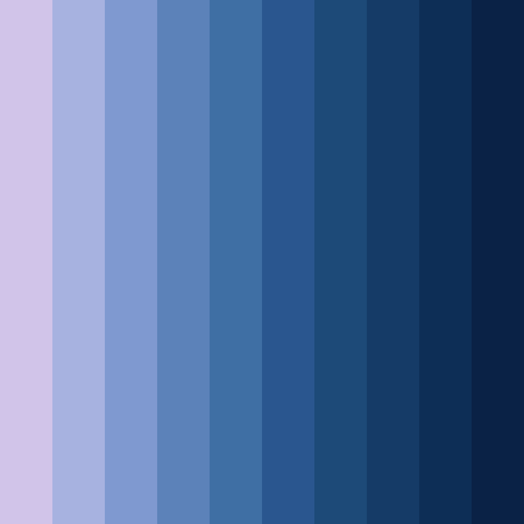 Download blue purple shades color palette PNG image (square)