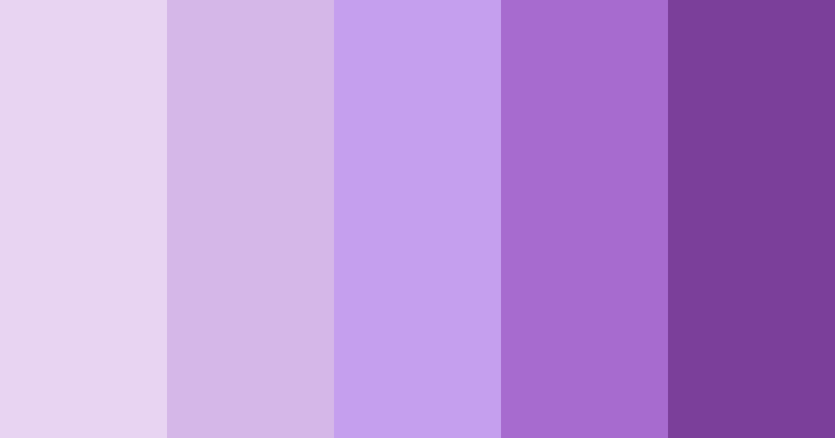Download pastel purple dream color palette PNG image (landscape)