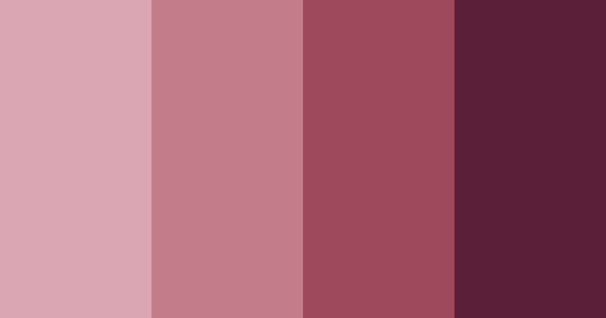 Download burgundy blossom color palette PNG image (landscape)