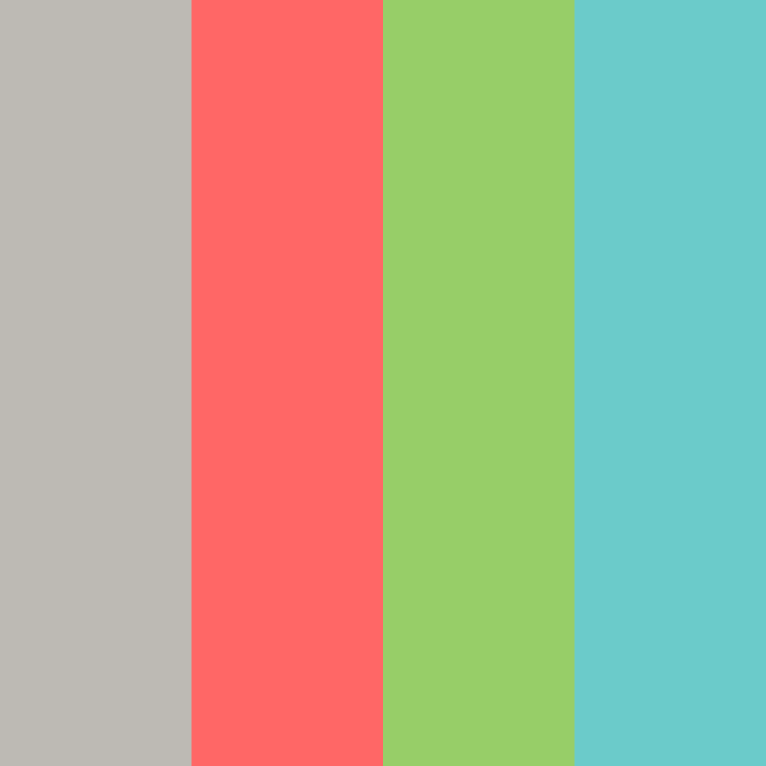 Download citrus sunrise color palette PNG image (square)