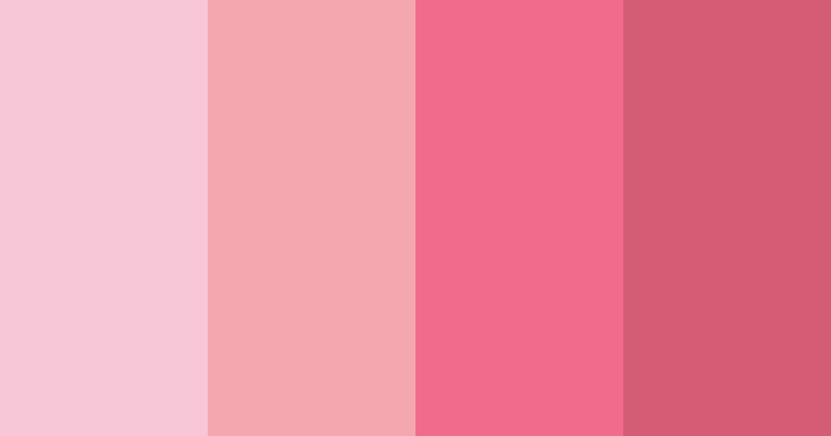 Download blushing romance color palette PNG image (landscape)