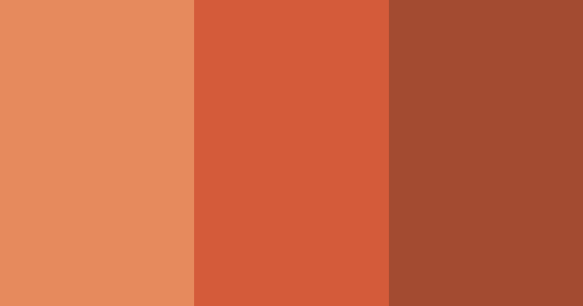 Download terracotta warmth color palette PNG image (landscape)