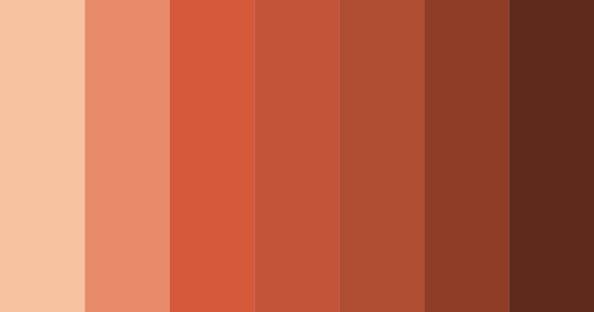 Download terracotta earth color palette PNG image (landscape)