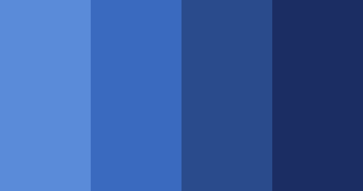 Download dark blue shades color palette PNG image (landscape)