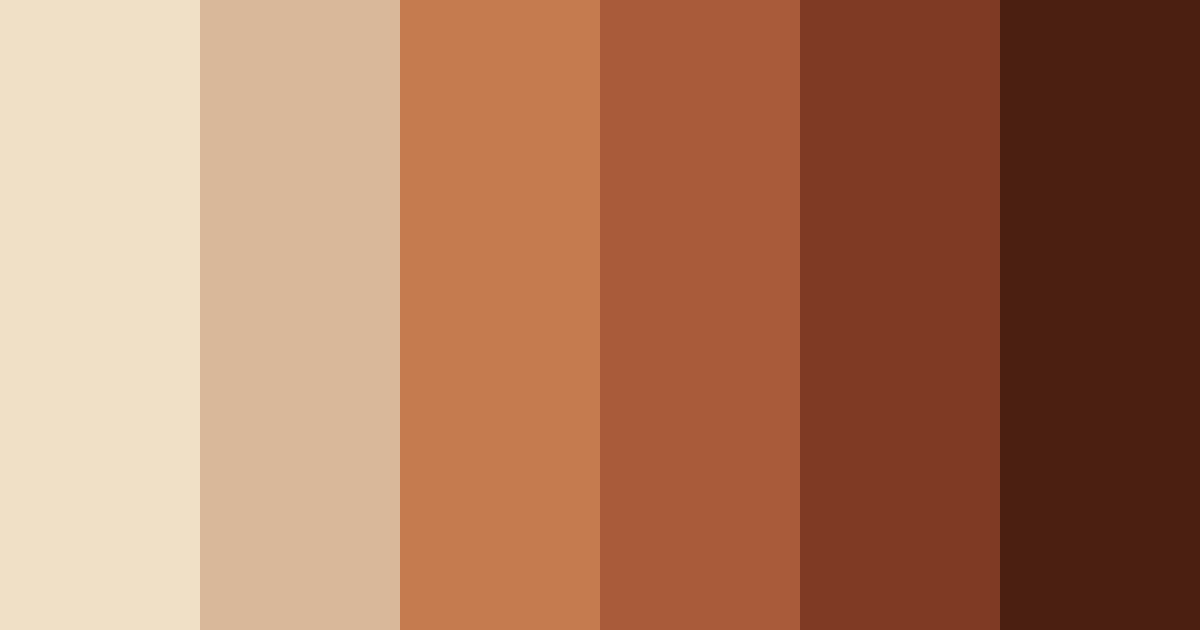 Download autumn brown color palette PNG image (landscape)