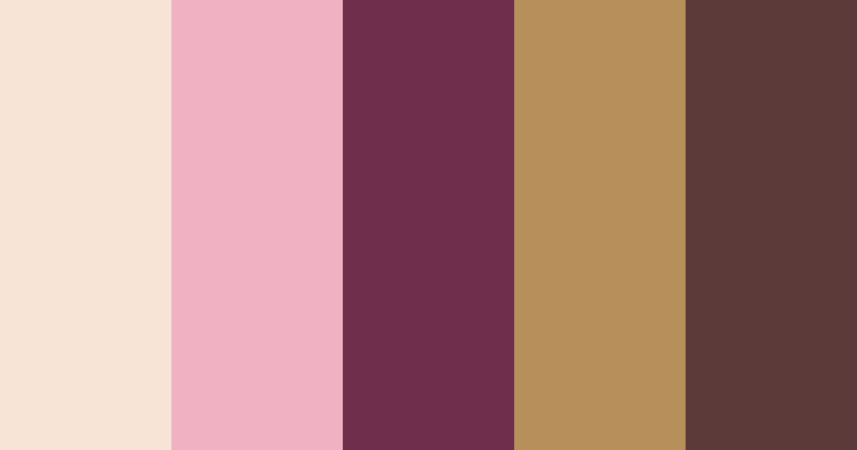 Download blush bordeaux color palette PNG image (landscape)