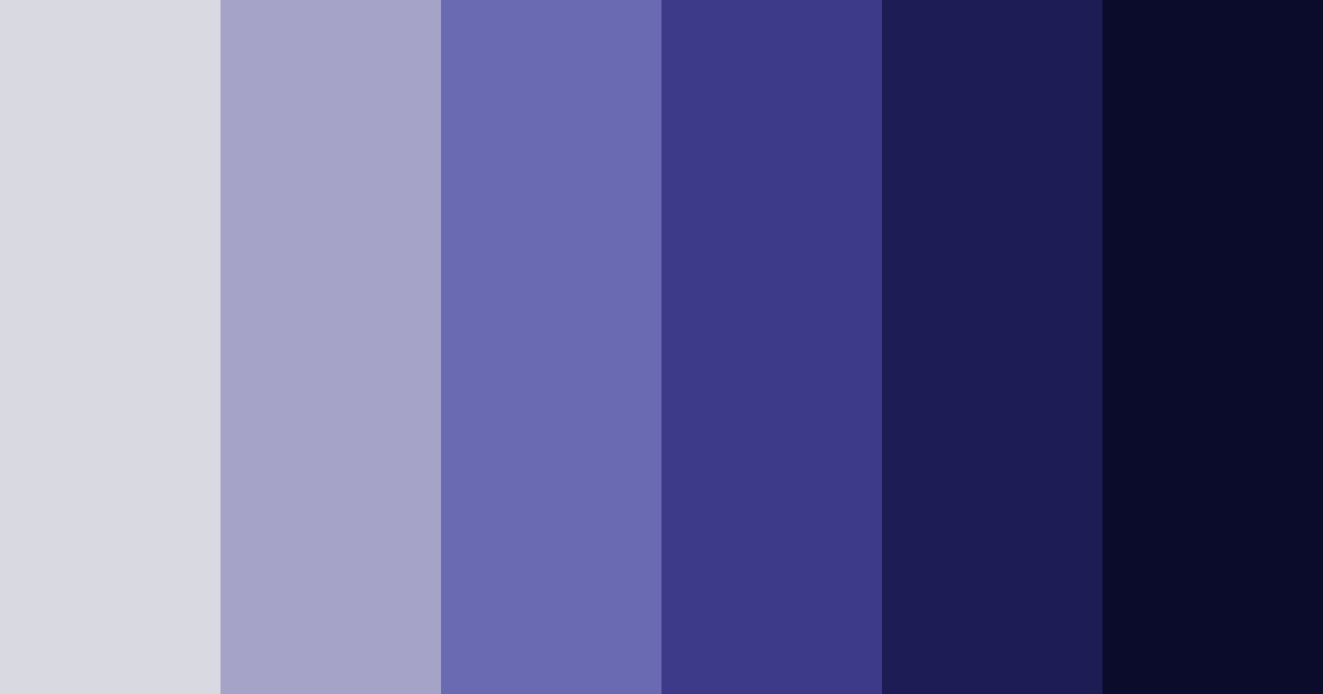 Download shades of blue space color palette PNG image (landscape)