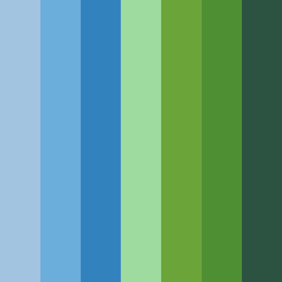 Download blue green dream color palette PNG image (square)