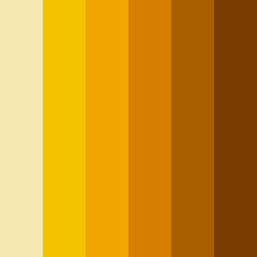 Download golden sunrise color palette PNG image (square)