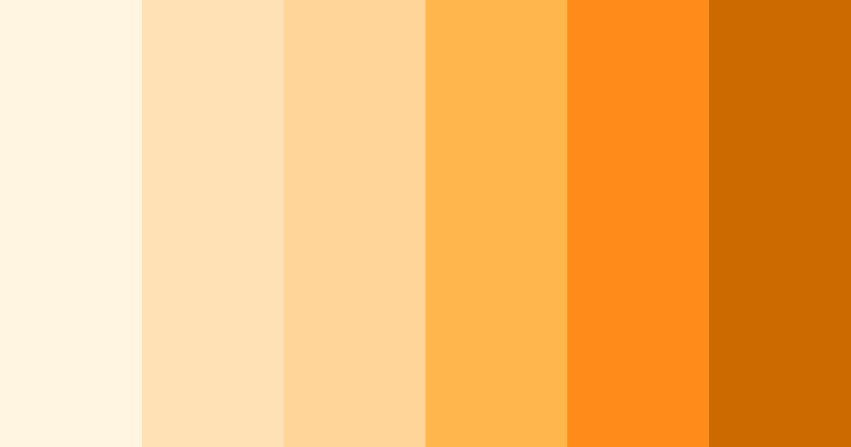 Download sunlit creamsicle color palette PNG image (landscape)