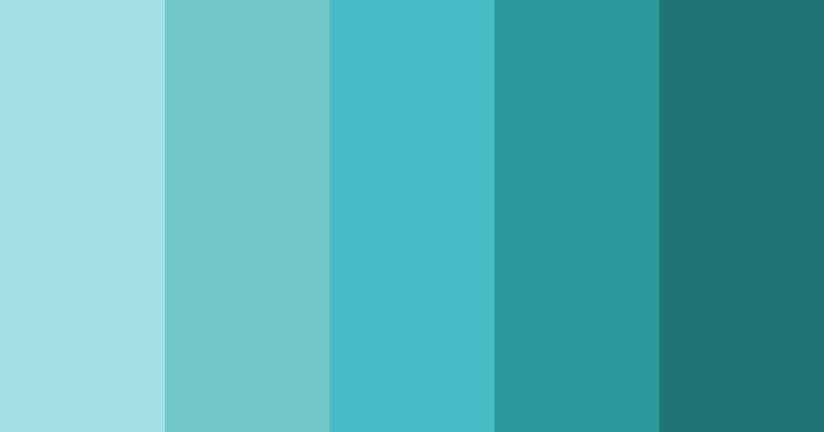 Download teal waters color palette PNG image (landscape)