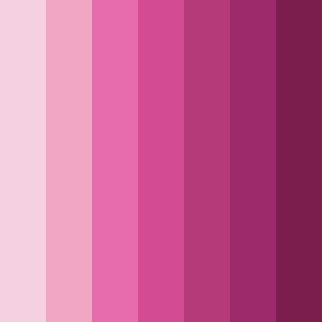 Download cozmic pink shades color palette PNG image (square)