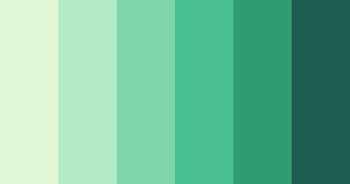 Download verdant endeavors color palette PNG image (landscape)