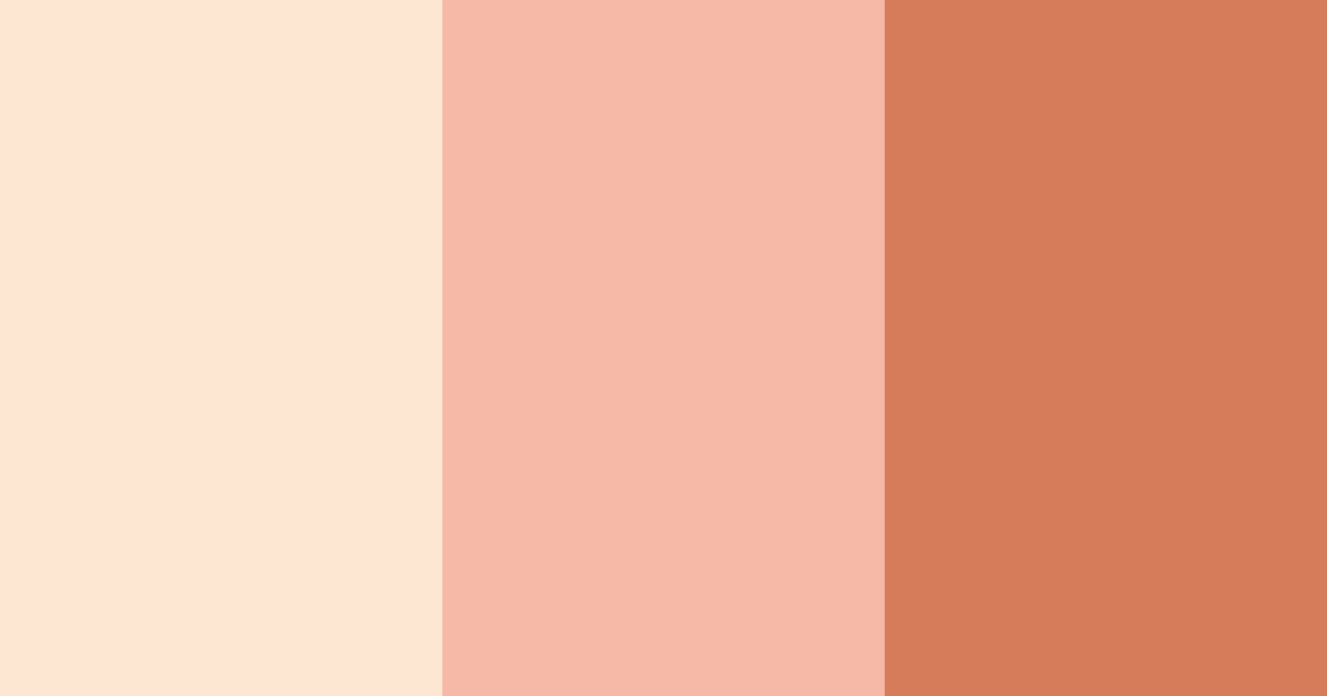 Download peachy warmth color palette PNG image (landscape)